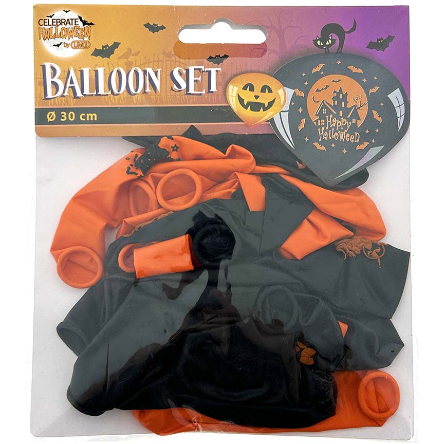 BALLOON LATEX HALLOWEEN 20PK 12IN