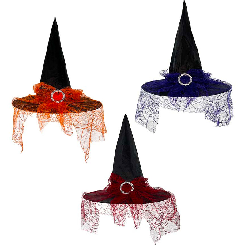 HAT WITCH BLACK BOW BUCKLE ASSTD