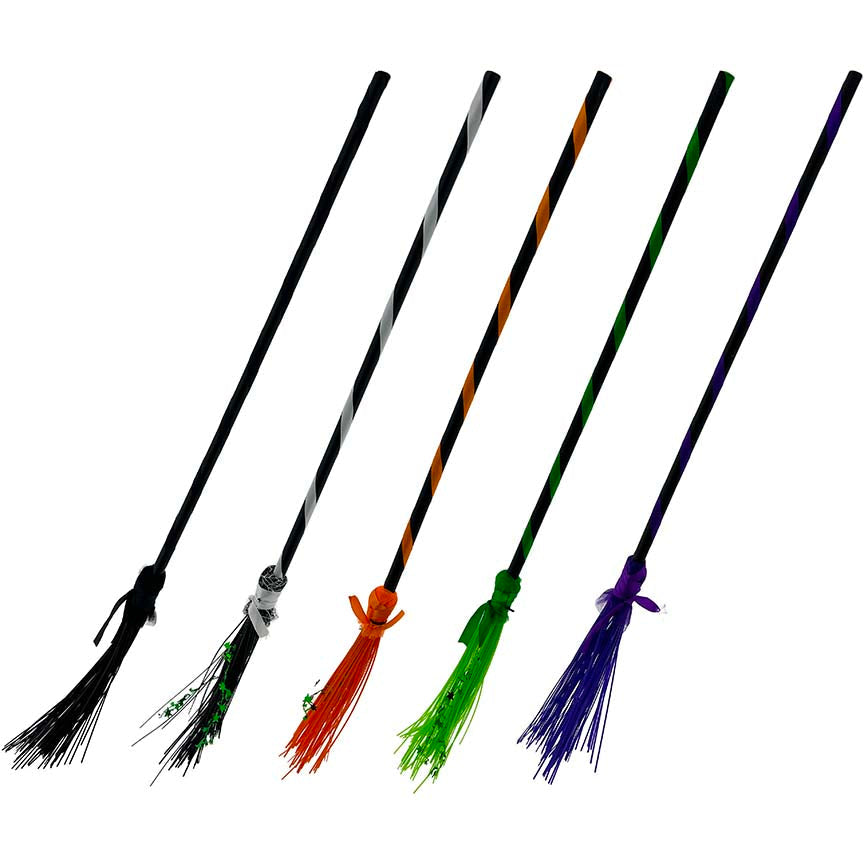 BROOM WITCH 4ASTD 92CM