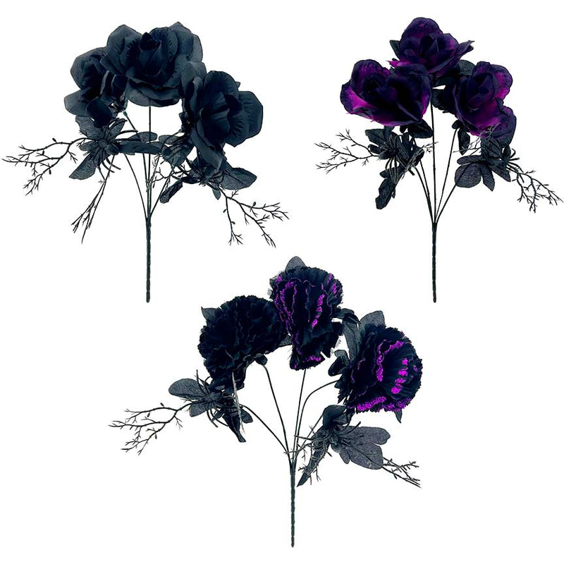SPIDER FLOWER BLACK 5BR 30CM 3ASTD