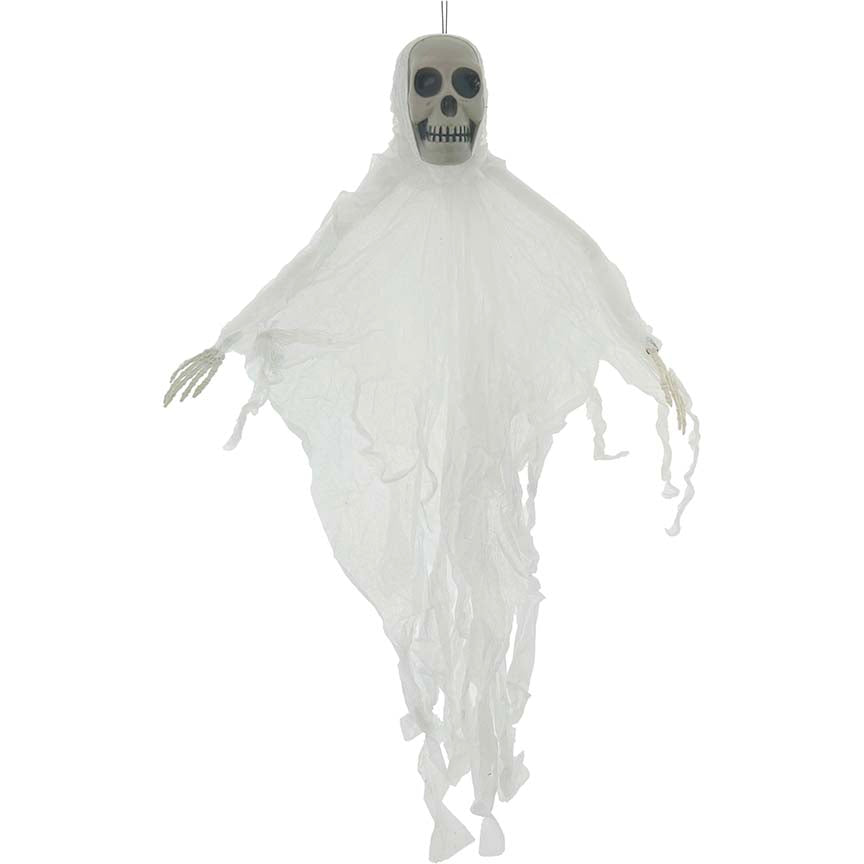 HANGING DECOR SKULL GHOST 82x58CM