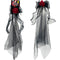 HAIR CLIP W/SKULL HAND AND VEIL 80CM