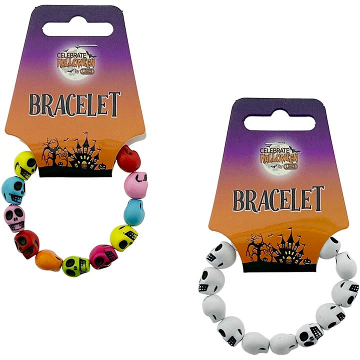 BRACELET HN SKULL 2ASTD COLOR