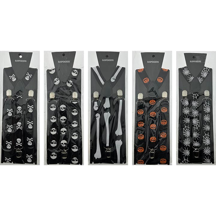 ADULT SIZE SUSPENDERS 5 ASSORTED