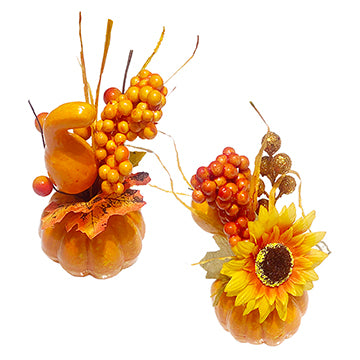 FALL PUMPKIN DECOR 2 ASSORTED