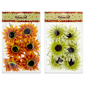 SUNFLOWER 2 COLORS 6PC 8CM