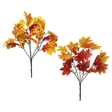 FALL MAPLE LEAF BUSH 2 ASSORTED