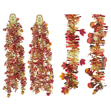 HARVEST TINSEL GARLAND 9FTx3PLY