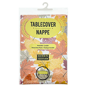HARVEST FLANNEL TABLECLOTH 52x70IN