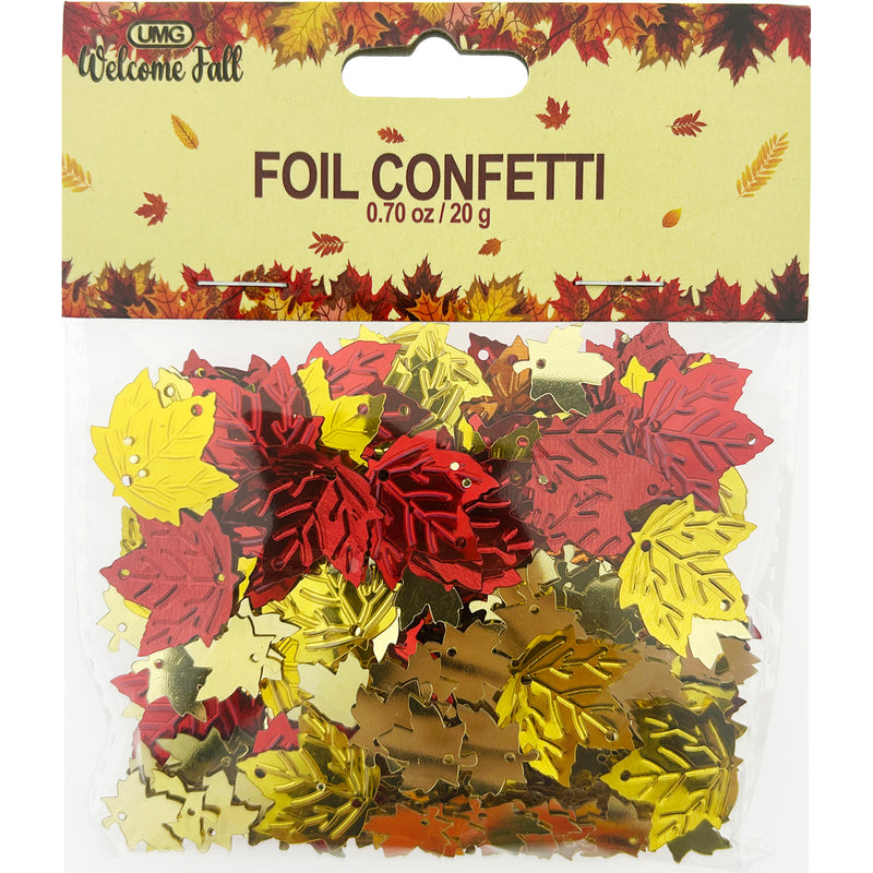 MAPLE LEAF FOIL CONFETTI 20G