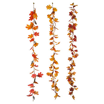 MAPLE LEAVES GARLAND BERRY 1.7M 3ASTD