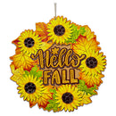 SUNFLOWER HELLO FALL PLAQUE FOAM 40CM