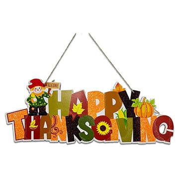 THANKSGIVING PLAQUE FOAM 42x16.5CM