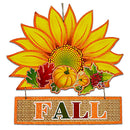 SUNFLOWER FALL PLAQUE FOAM 40CM