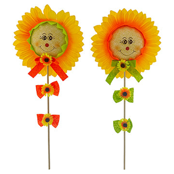HARVEST SUNFLOWER YARD SIGN 2ASTD
