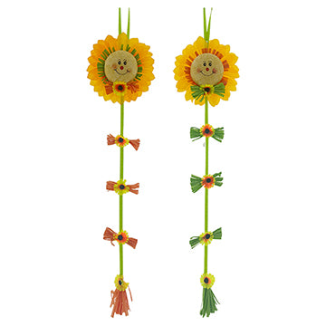 HARVEST SUNFLOWER HANGING DECOR 2ASTD