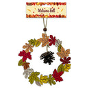 WOOD DECOR HARVEST WREATH 17CM