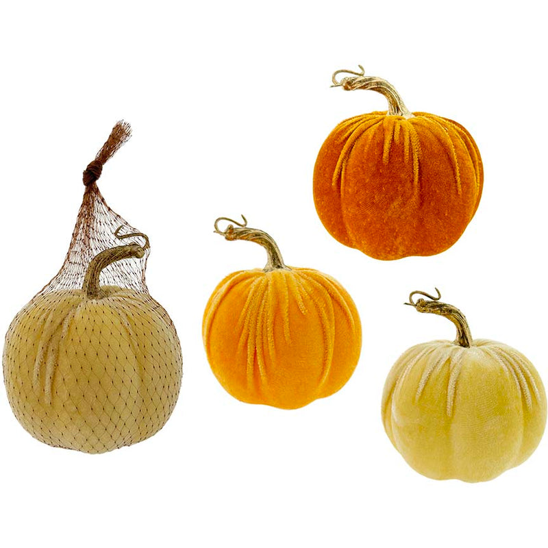 PUMPKIN VELVET 1PC 13CM 3ASTD