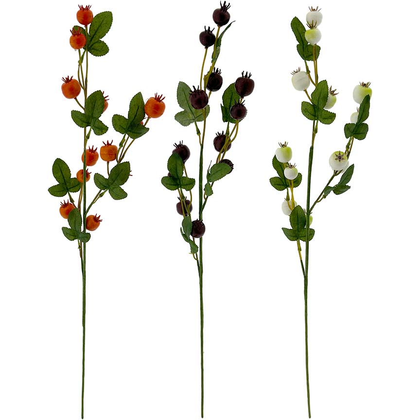 FALL BERRY SPRAY 60CM 3ASTD