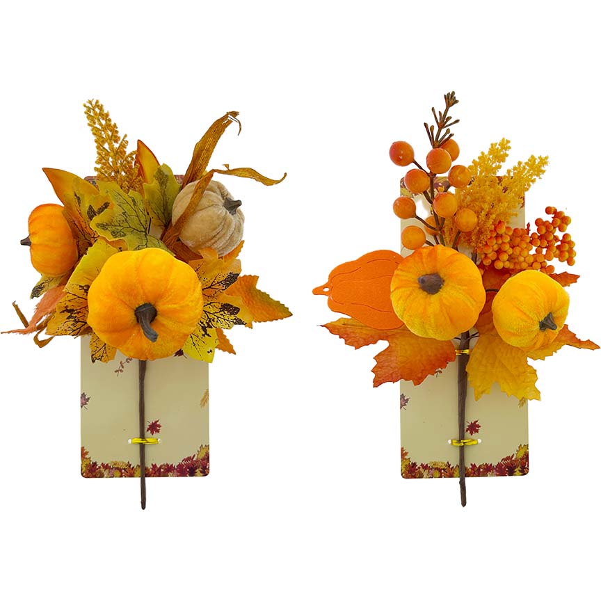 PUMPKIN VELVET BUSH 30CM 2ASTD