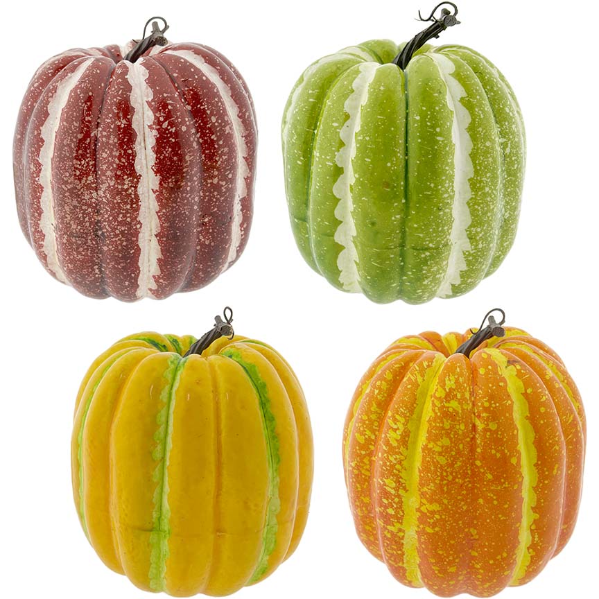 PUMPKIN NET BAG 20x20CM 4COL ASTD