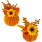 PUMPKIN VELVET DECOR 30CM 2ASSTD