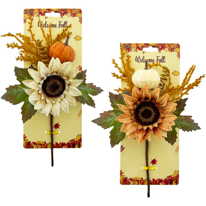 SUNFLOWER PUMPKIN PICK 25CM