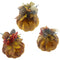 PUMPKIN VELVET DECOR 16CM