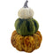 PUMPKIN VELVET STACK DECOR 20.5CM