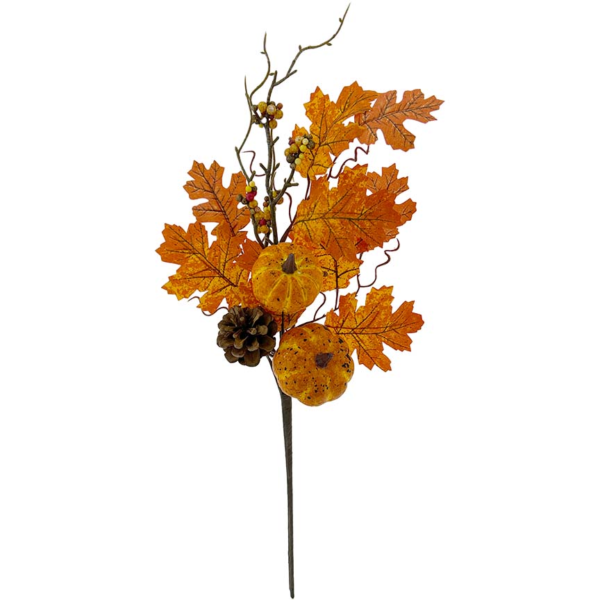 BRANCH HARVEST DÉCOR PUMPKIN 55CM