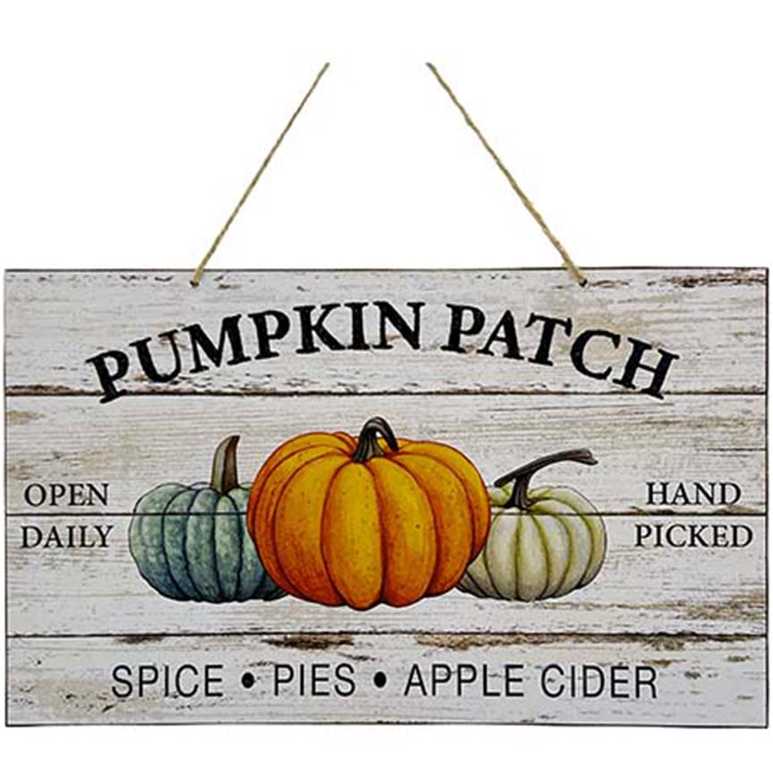 WOOD PLAQUE SIGN 9x14IN