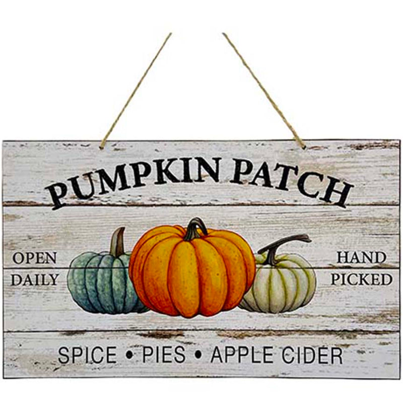 WOOD PLAQUE SIGN 9x14IN