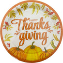 PAPER PLATES HARVEST ROUND 8PC 7IN