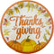 PAPER PLATES HARVEST ROUND 8PC 7IN