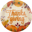 PAPER PLATES HARVEST ROUND 8PC 9IN