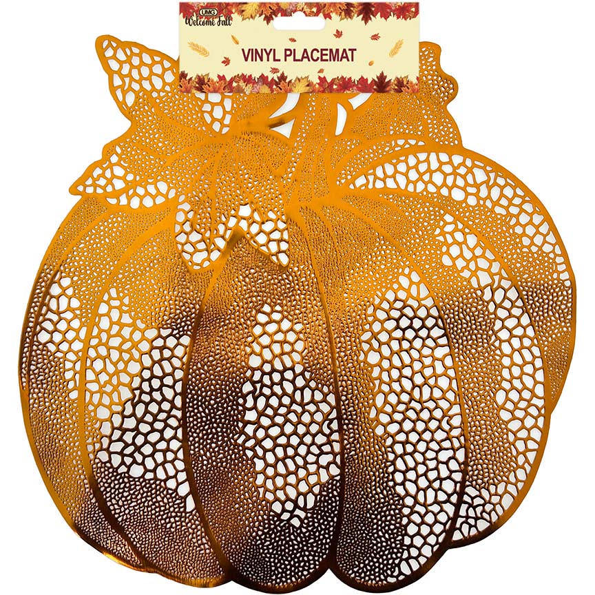 PUMPKIN PLACEMAT HV 16.25IN