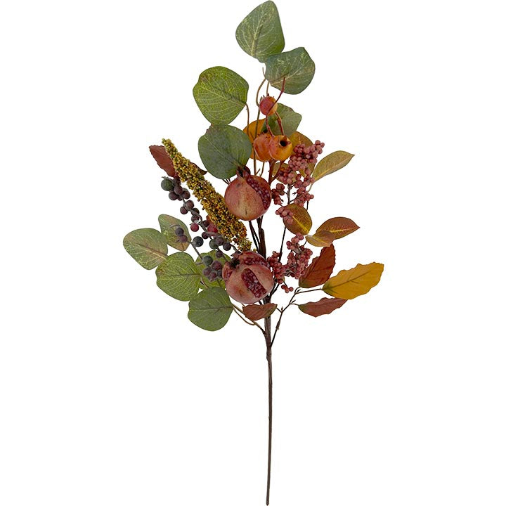 BERRY LEAVES SPRAY FALL 27.56in (70cm)