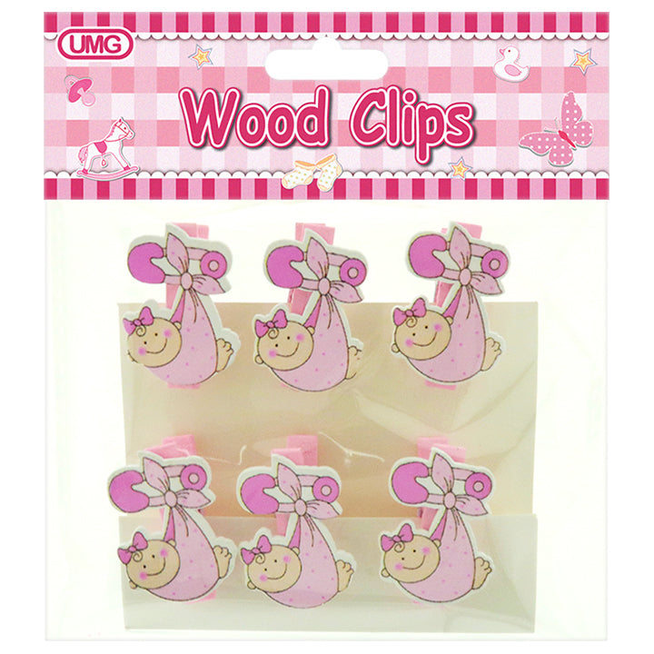 BABY CLIP; BABY 6PK PINK