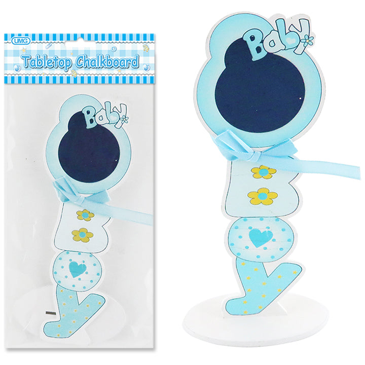 BABY CHALKBOARD BLUE 1PC CIRCLE