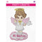 DECORATION ANGEL MI BAUTIZO GIRL PINK MEDIUM 1PC