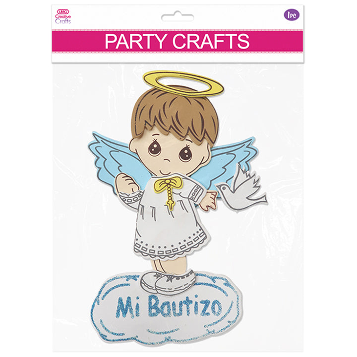 DECORATION ANGEL MI BAUTIZO BOY BLUE MEDIUM 1PC