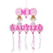 DECORATION LARGE BALLOONS "MI BAUTIZO" GIRL PINK