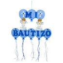 DECORATION LARGE BALLOONS "MI BAUTIZO" BOY BLUE