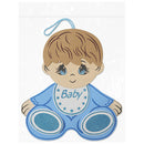 DECORATION LARGE BABY BOY BLUE LARGE 1PC