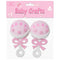 FOAM CRAFT RATTLE PINK SMALL 2PC