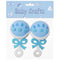 FOAM CRAFT RATTLE BLUE SMALL 2PC