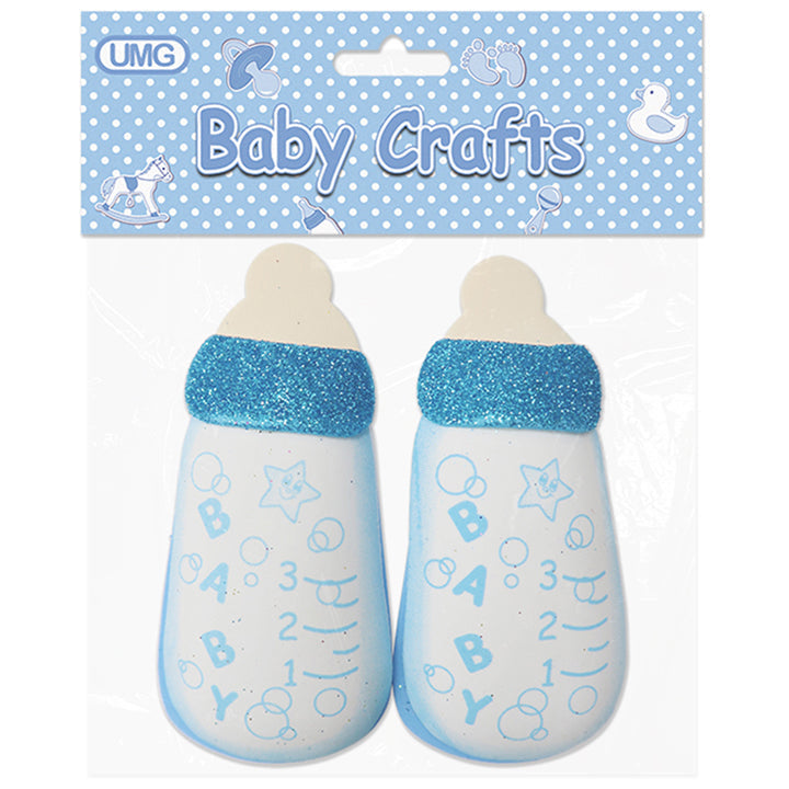 FOAM CRAFT BOTTLE BLUE SMALL 2PC