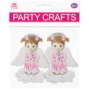 FOAM CRAFT ANGEL GIRL PINK SMALL 2PC