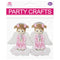 FOAM CRAFT ANGEL GIRL PINK SMALL 2PC