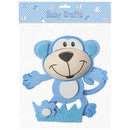 FOAM DECORATION MONKEY BLUE MEDIUM 1PC